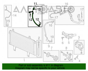 Bobina de condensare a compresorului de aer condiționat Honda Accord 18-22 2.0T