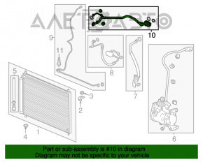 Tubul de aer condiționat, radiatorul de încălzire - primul condensator Honda Accord 13-17 hibrid