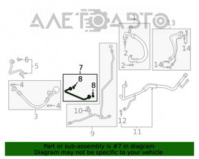 Bobina de condensare a aerului condiționat - radiator 1 Honda Clarity 18-21 SUA