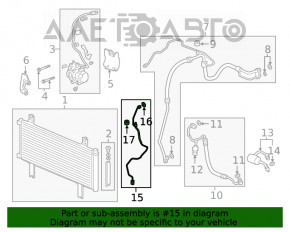 Bobina de condensare a aerului conditionat a masinii Honda Insight 19-22