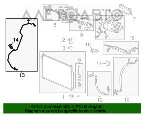 Bobina de aer condiționat a încălzitorului-condensator Honda CRV 12-16, prima nouă, originală OEM