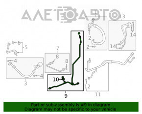 Bobina de condensare a aerului condiționat - radiatorul de încălzire 2 Honda Clarity 18-21 SUA