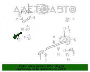 Limitatorul ușii din față stânga Nissan Versa 1.8 10-12