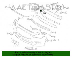 Piese de fixare a balamalei usii inferioare din spate dreapta, set de 4 bucati, pentru Infiniti QX50 19-