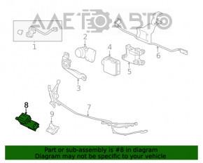 Senzorul de temperatură a aerului ambiant Honda Civic X FC 16-21 nou original OEM