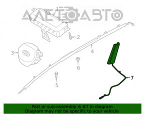 Подушка безопасности airbag сидения правого Hyundai Santa FE 19-