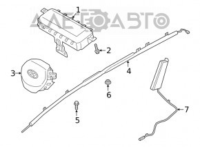 Подушка безопасности airbag сидения правого Hyundai Santa FE 19-