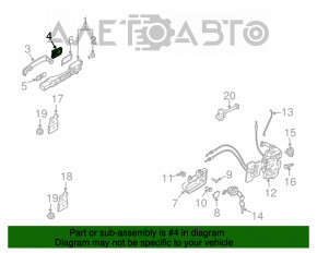 Capac maner usa fata stanga Infiniti FX35 FX45 03-08 nou OEM original