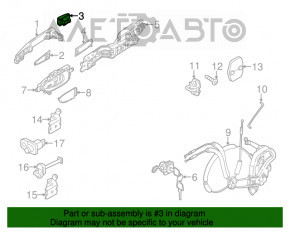 Заглушка внешней ручки передняя правая Infiniti JX35 QX60 13-