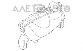 Mânerul ușii interioare din față dreapta Nissan Rogue 14-20