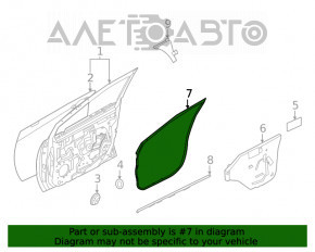 Уплотнитель двери передней левой Nissan Sentra 20-