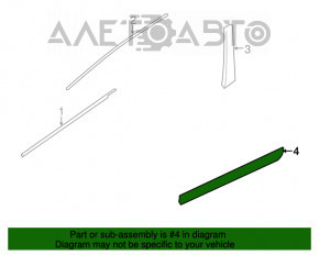 Capac usa fata dreapta inferioara Nissan Rogue Sport 17-19