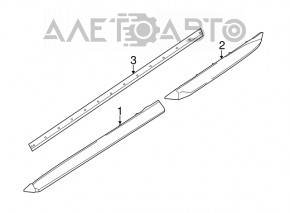 Capac usa fata dreapta inferioara Nissan Pathfinder 13-20 structura