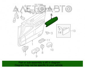 Подлокотник двери передней левой Nissan Murano z51 09-14