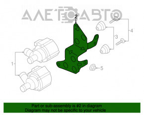 Кронштейн моторчика системы охлаждения Audi Q5 80A 18-20 2.0T