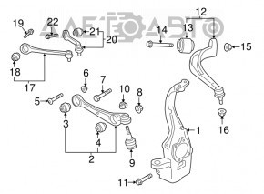 Rotula fata dreapta Audi Q5 80A 18 - nou original OEM