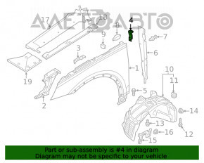 Suport aripi față stânga Audi Q5 80A 18- spate