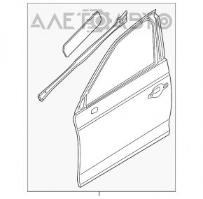Дверь в сборе передняя правая Audi Q5 80A 18-