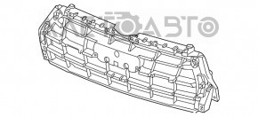 Каркас решетки радиатора grill Audi A6 C7 16-18 S-line