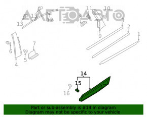 Capac usa spate dreapta inferioara Audi Q5 80A 18-20