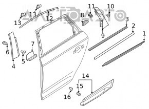 Capac usa spate dreapta inferioara Audi Q5 80A 18-20