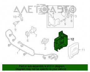 Suport de control al blocului HOMELINK Audi Q5 80A 18-