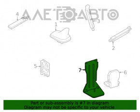 Кронштейн telephone Antenna Booster Amplifier задний левый Audi Q5 80A 18-24