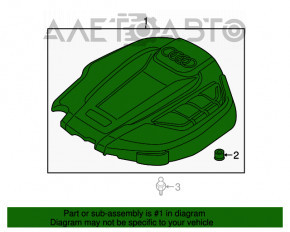 Capacul motorului Audi Q5 80A 18-20