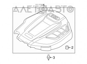 Capacul motorului Audi Q5 80A 18-20