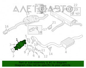 Catalizator Audi Q5 80A 18-