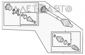 Привод полуось передняя правая Audi Q5 80A 18-