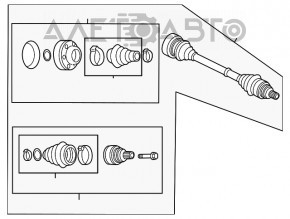 Привод полуось задняя левая Audi Q5 80A 18-