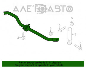 Stabilizator spate Audi Q5 80A 18- portocaliu