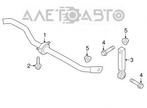 Stabilizator spate Audi Q5 80A 18- portocaliu