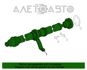 Arborele cardanic pentru Audi Q5 80A 18-20