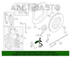 Furtun de frână față stânga Audi Q5 80A 18- tip 1