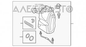 Суппорт передний правый Audi Q5 80A 18-24 2.0T Brembo