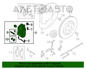 Суппорт передний правый Audi Q5 80A 18-24 2.0T Brembo