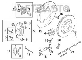 Суппорт передний правый Audi Q5 80A 18-24 2.0T Brembo