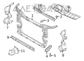 Накладка телевизора Audi Q5 80A 18-24 OEM