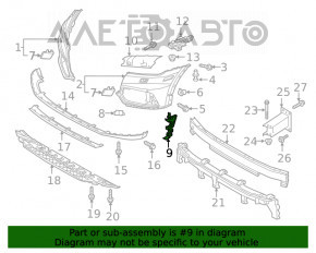 Montaj bara fata stanga Audi Q5 80A 18-20 nou original OEM