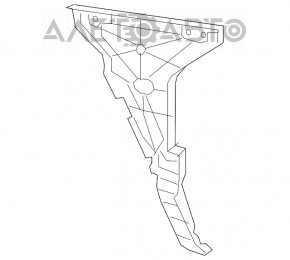 Suportul pentru bara spate stânga Audi Q5 80A 18- nou original OEM