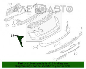 Крепление заднего бампера правое Audi Q5 80A 18- новый OEM оригинал
