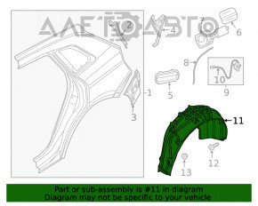 Aripa spate dreapta Audi Q5 80A 18-