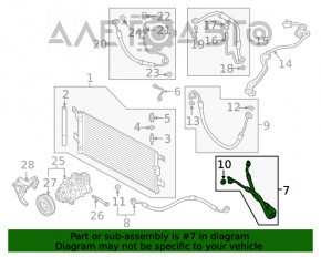 Bobina de condensare a compresorului de aer condiționat Audi Q5 80A 18-20