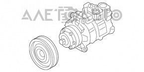 Compresorul de aer condiționat Audi Q5 80A 18-