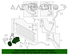 Compresorul de aer condiționat Audi Q5 80A 18-