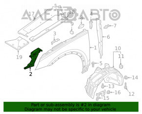 Suport aripi față stânga Audi Q5 80A 18- față