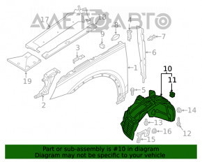 Bara de protecție față stânga Audi Q5 80A 18-20 nouă originală OEM