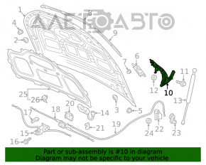 Петля капота правая Audi Q5 80A 18-24 OEM